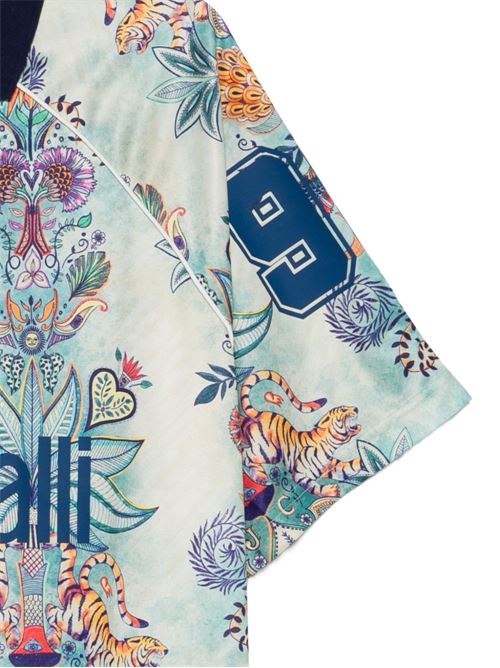 T-shirt uomo con colletto e stampa all-over JUST CAVALLI | 80OAHE11CJ121R86